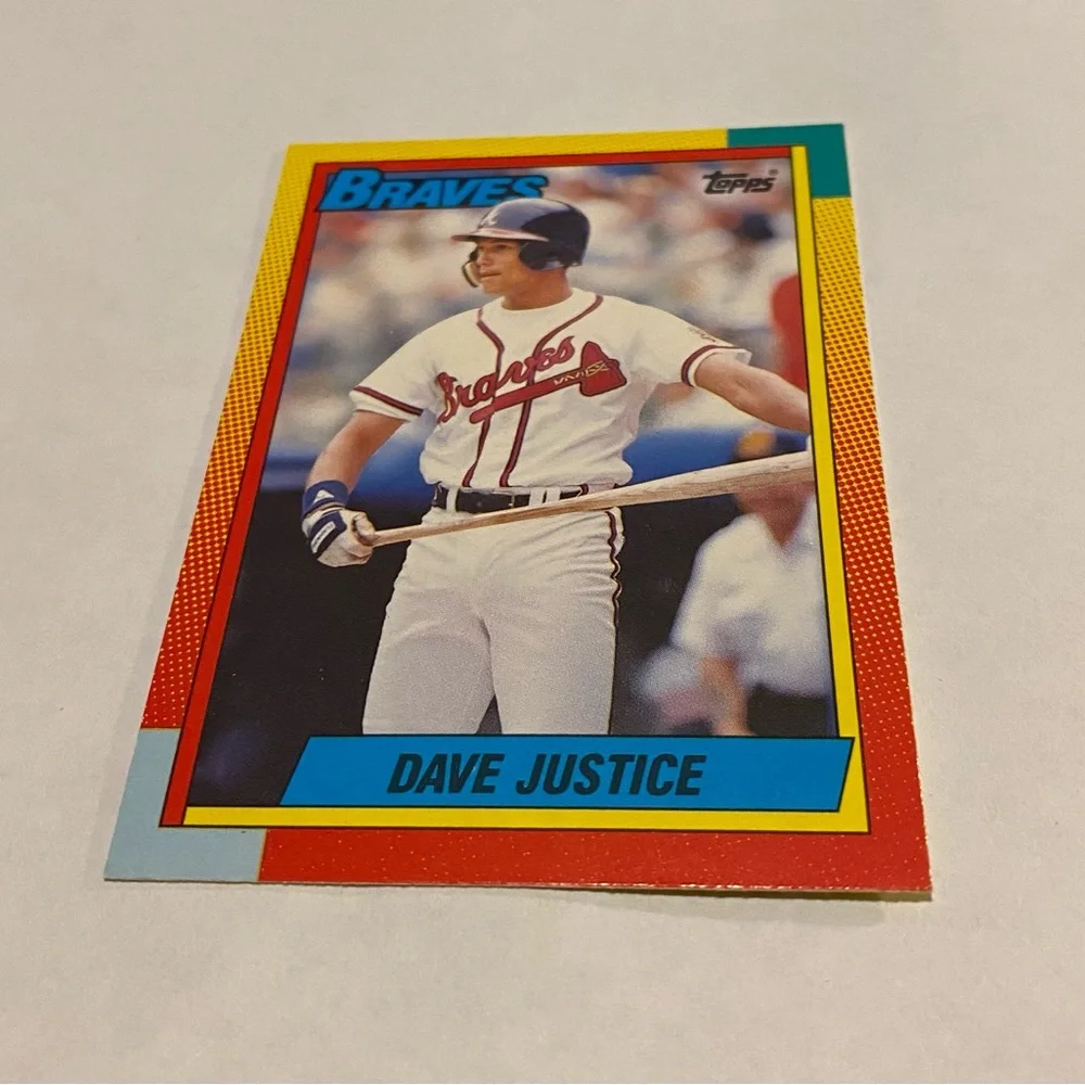 Dave Justice RC Rookie Topps Traded Baseball Card Vintage